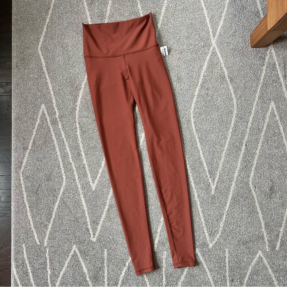 Old Navy Burnt Orange Extra High Rise Go Dry Leggings Tall